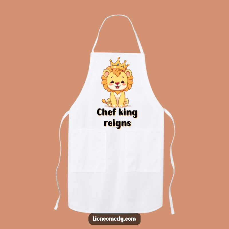 Funny Lion Cub Apron: Cook Like Royalty, Playfully