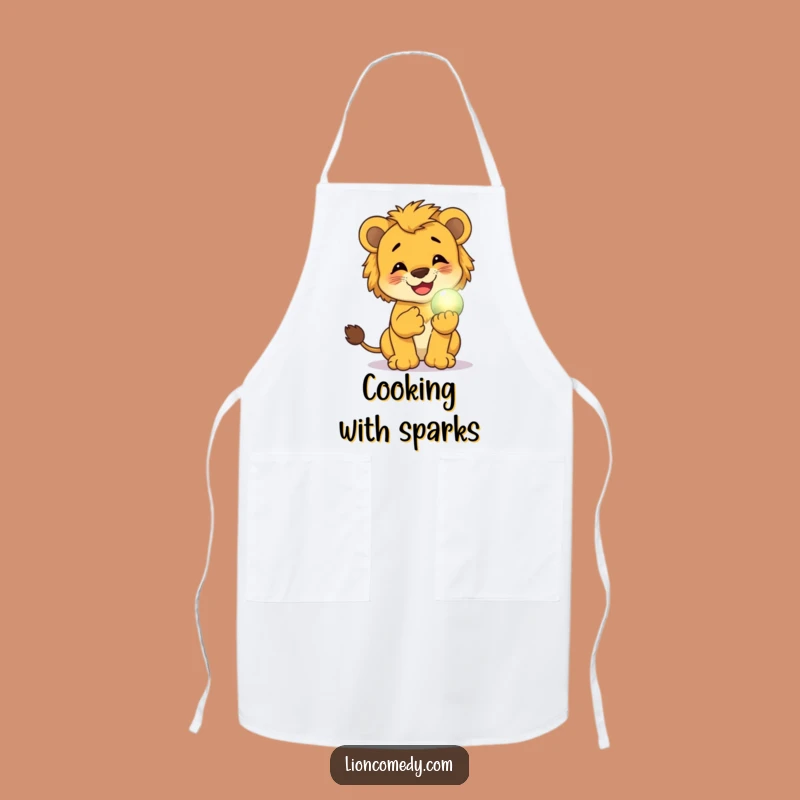 Funny Giggling Cub Apron: Magic in the Kitchen with Orb