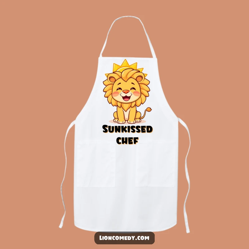 Funny Lion Apron: Cook with Sunshine, a Balancing Act for Chefs, Gift