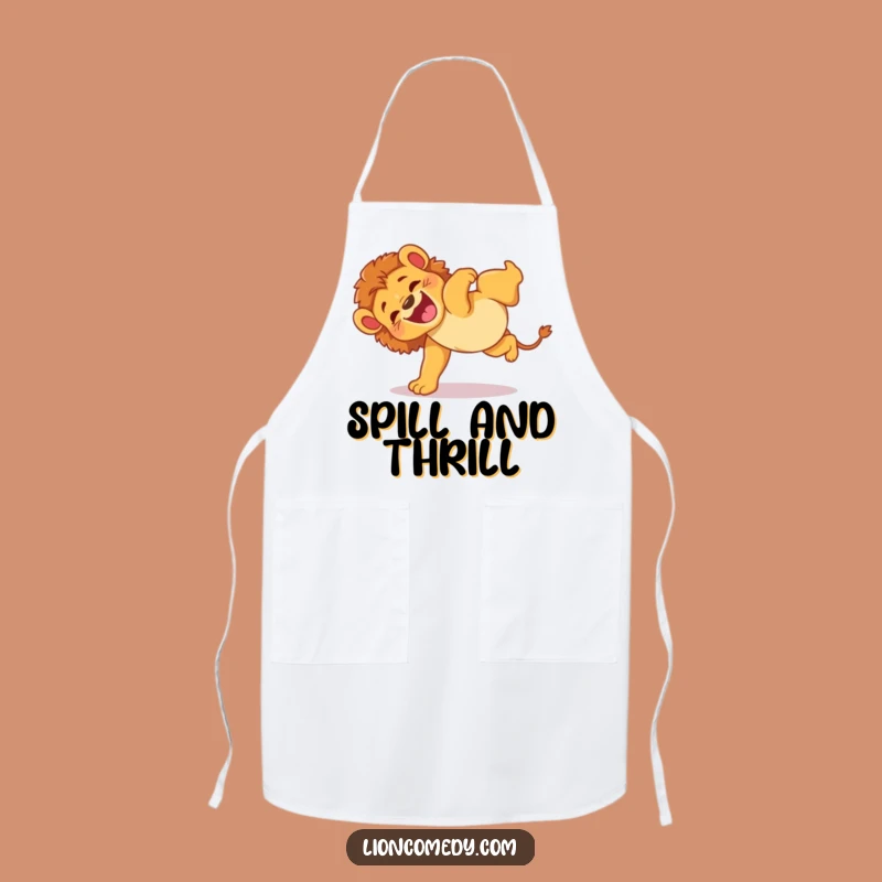 Funny Lion Cub Somersault Apron: Cook with Comedy, A Super Funny Gift!