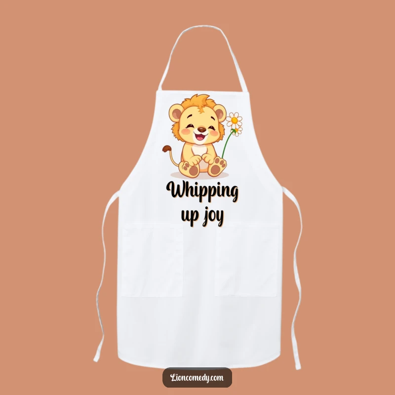 Funny Delighted Lion Cub Apron - Kitchen Fun, Nature Lover, Great Gift
