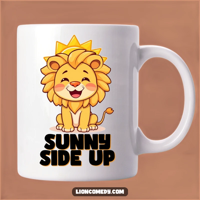 Funny Lion Sun Mug: Hilarious Balancing Act of Joy, Perfect Gift Idea