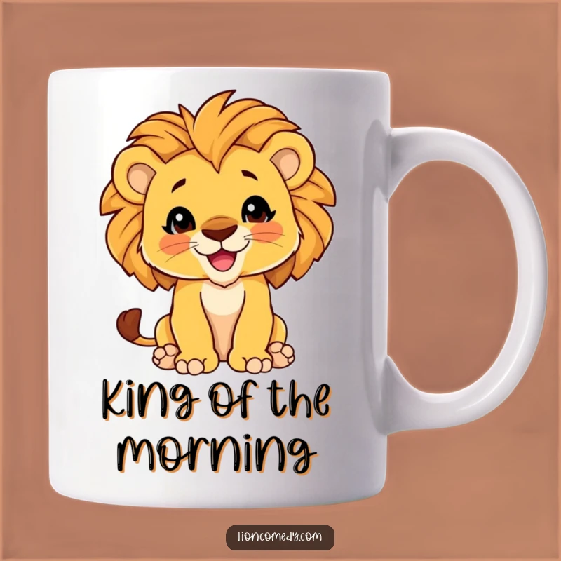 Proud Mane Lion Cub Funny Mug - Adorable Playful Baby Animal Gift