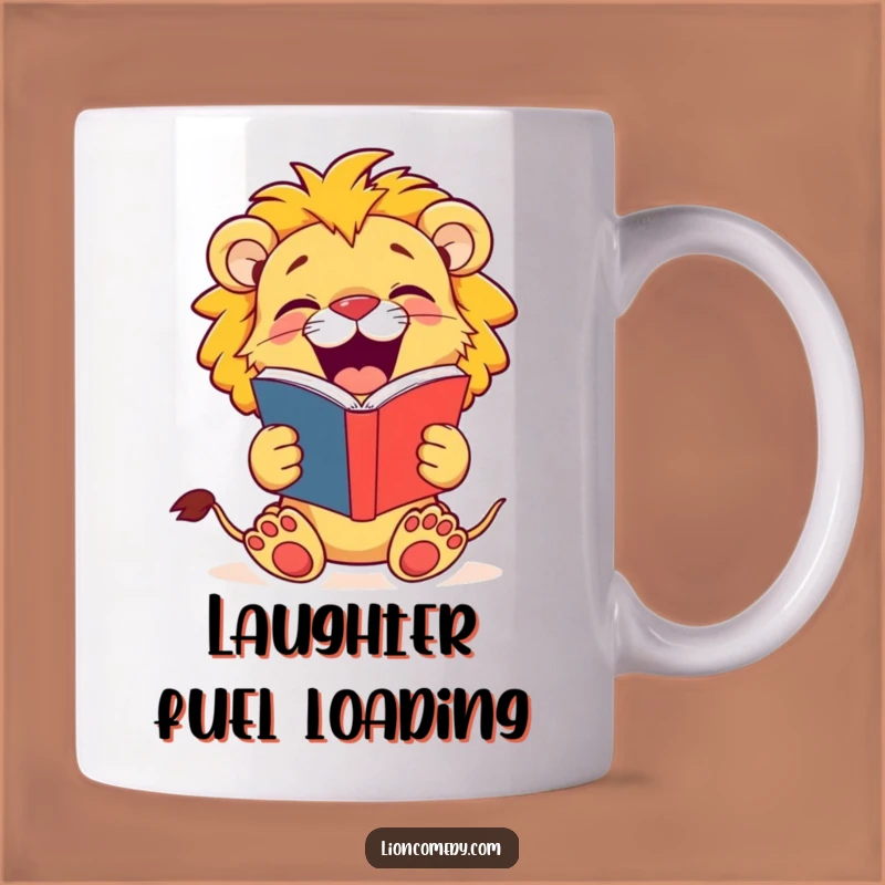 Funny Jovial Lion Cub Mug - Hilarious Joke Teller, Perfect Gift for Laugh Lovers
