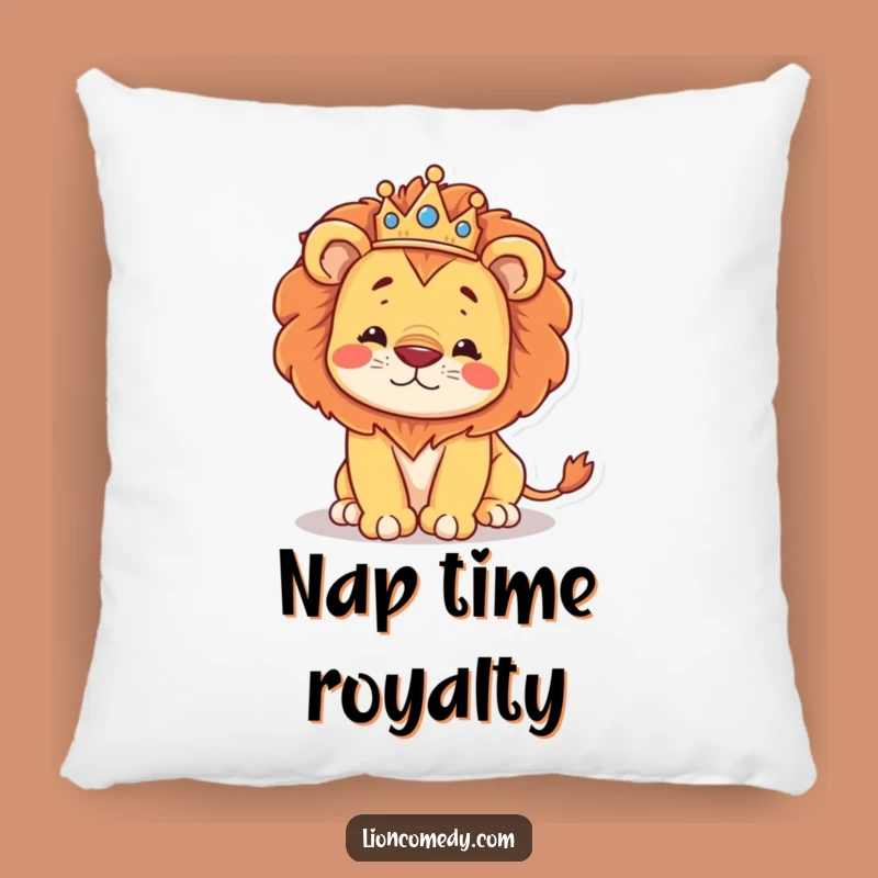 Cozy Funny Kawaii Lion King Stumbling Pillow: Royal Comfy Gift