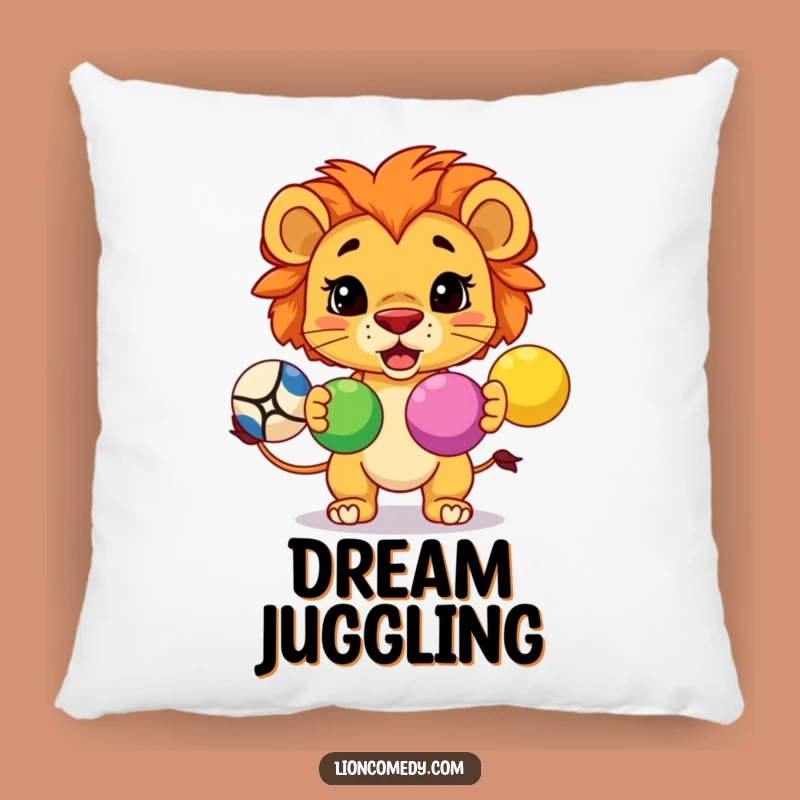Cozy Funny Kawaii Lion Juggling Pillow: Determined Comfort Gift