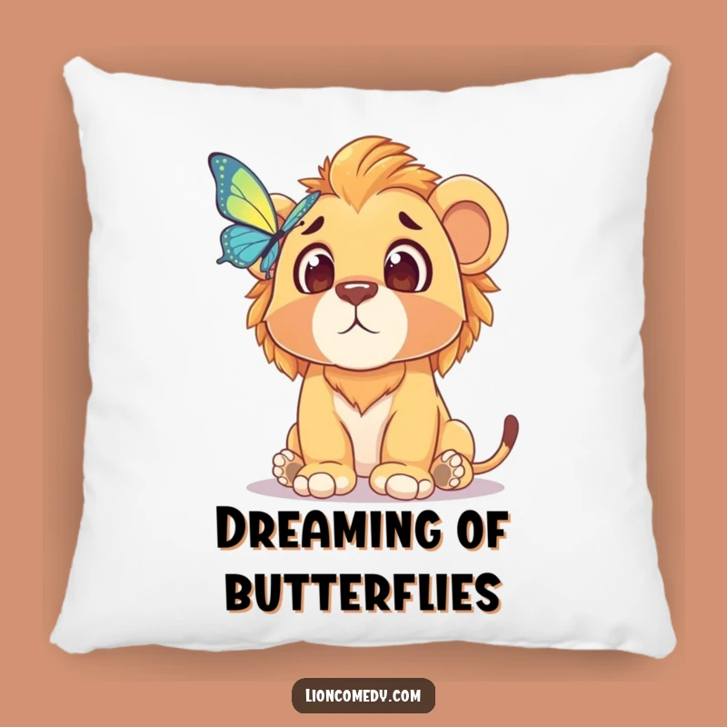 Funny Lion Cub Surprise Pillow: Cozy, Comical Cub Cushion for Laughs