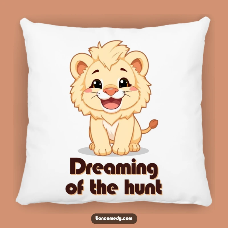 Funny Lion Cub Pounce Pillow - Cozy Playful Cub Cushion Gift