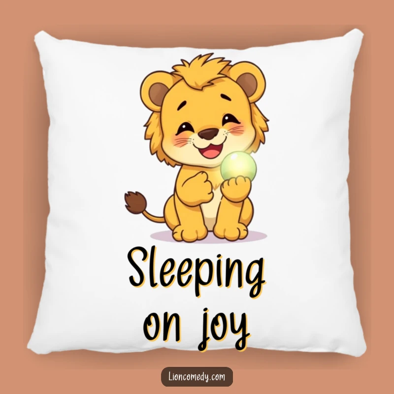 Funny Giggling Cub Pillow: Cozy Glow from Magical Orb