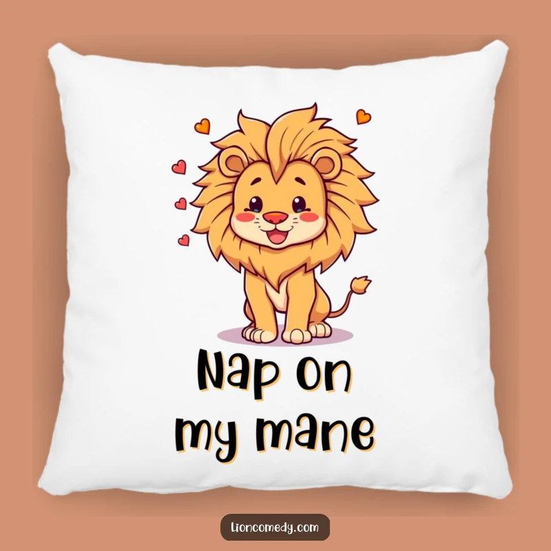Funny Lion Mane Juggler Pillow - Cozy & Comical Proud Leo Comfort, Gift