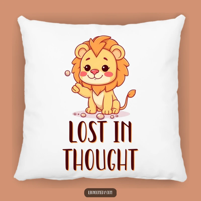 Funny Kawaii Lion Juggling Pillow - Cozy Curious Comfort Gift