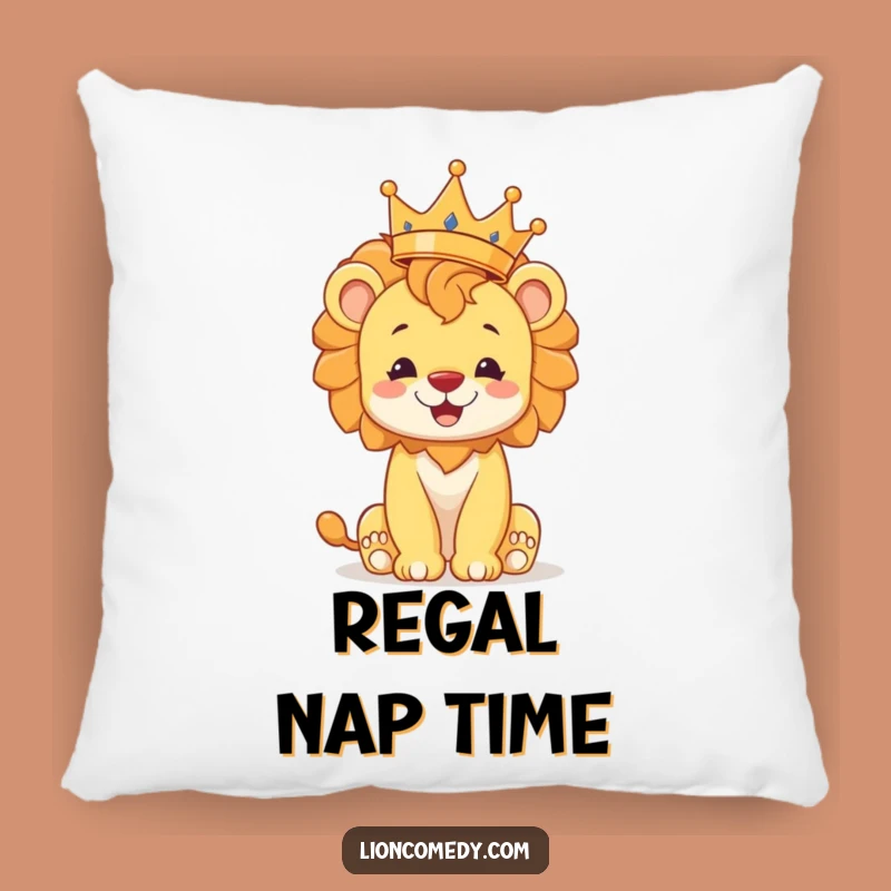 Funny Lion Cub Pillow: Snuggle Up with Royal Flair