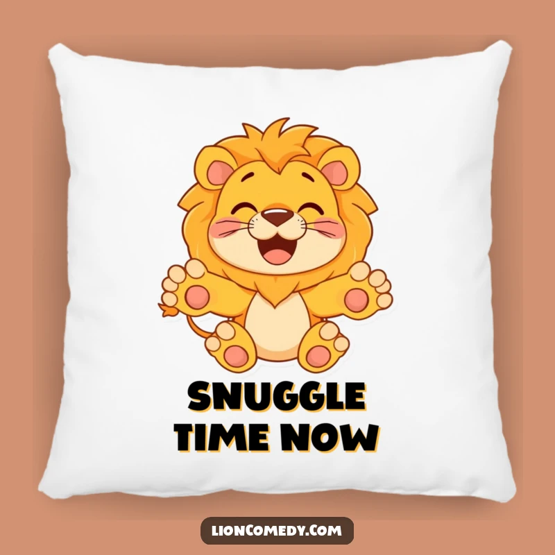 Funny Hugging Lion Pillow - Cozy & Welcoming Comfort, Perfect Humorous Gift