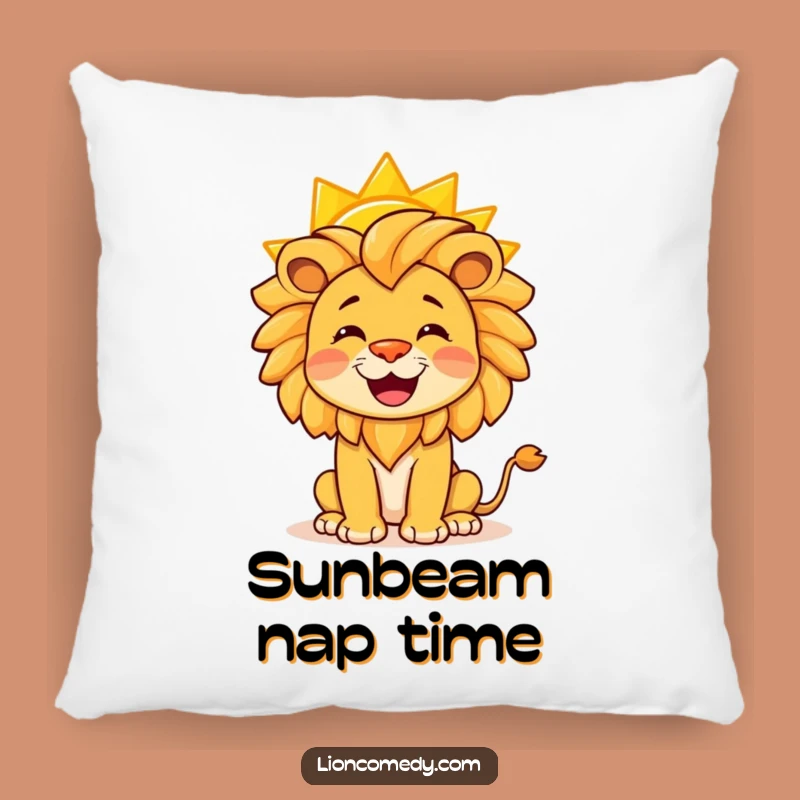 Funny Lion Pillow: Cuddle Up with Sunny Joy, Balancing Act Comfort, Gift