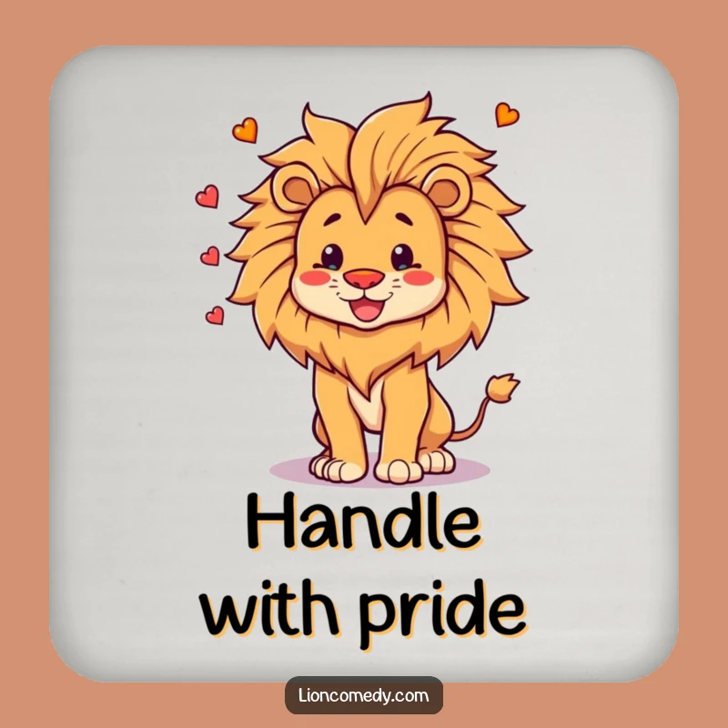 Funny Lion Mane Juggler Coaster - Proud Leo Table Protector, Hilarious Gift