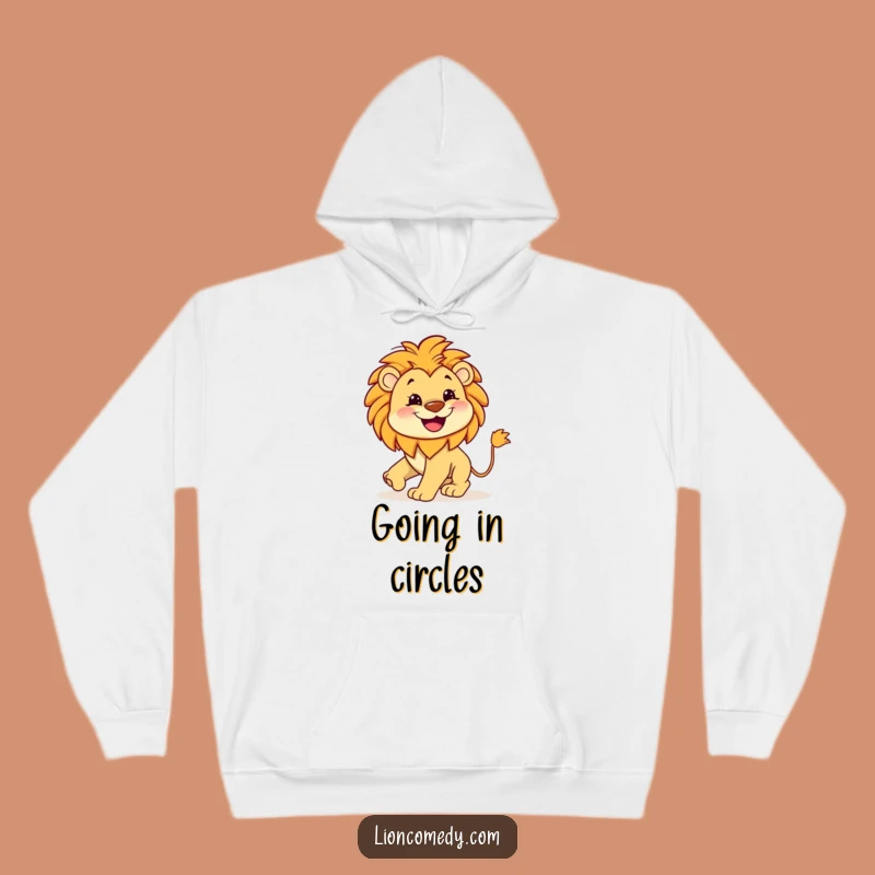 Cozy Funny Lion Grin Hoodie: Kawaii Leo Comfort - Warm Gift