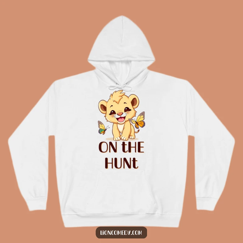 Funny Lion Cub Butterfly Hoodie - Cozy & Cute, Perfect Gift