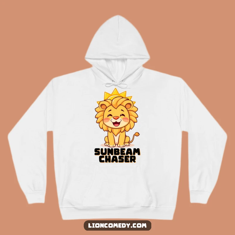 Cozy Funny Lion Hoodie: Warm Up with a Sunny Balancing Act, Gift Idea