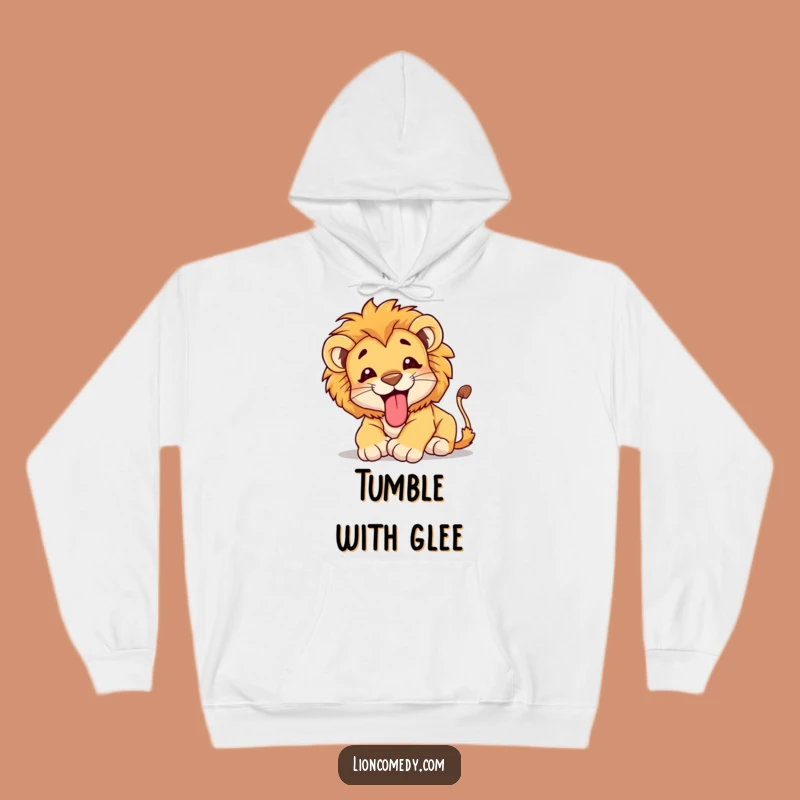 Funny Lion Cub Tumble Hoodie - Cozy & Cute Cub Wear, Perfect Humorous Gift
