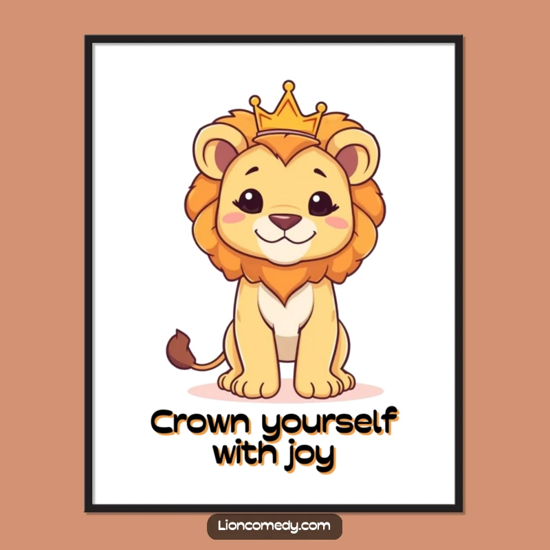 Free Printable Lion Cub King Wall Art: Majestic Animal Decor Downloadable for Young Royals