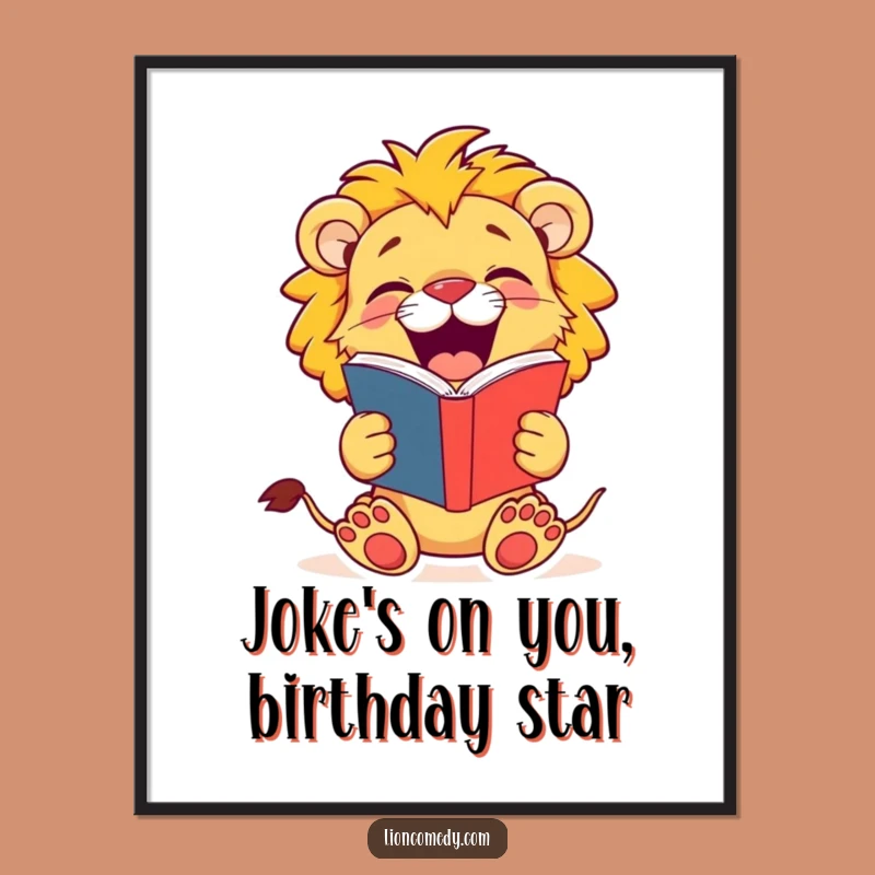 Free Printable Lion Cub Wall Art: Funny Laughing Cub Decor, Downloadable Humor
