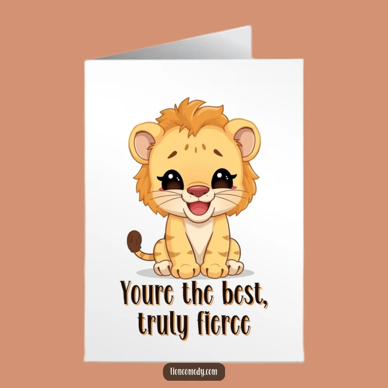 Free Printable Lion Cub Thank You Card: Roaring Thanks with a Smile