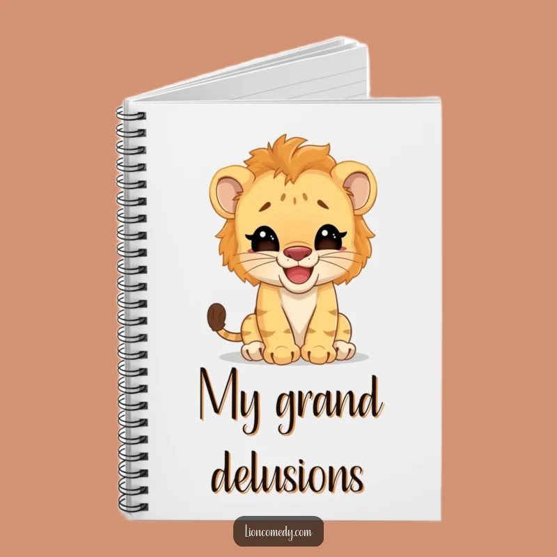 Funny Lion Cub Notebook: Write with Giggles, Featuring a Big Cat Pretender - Perfect Funny Gift!