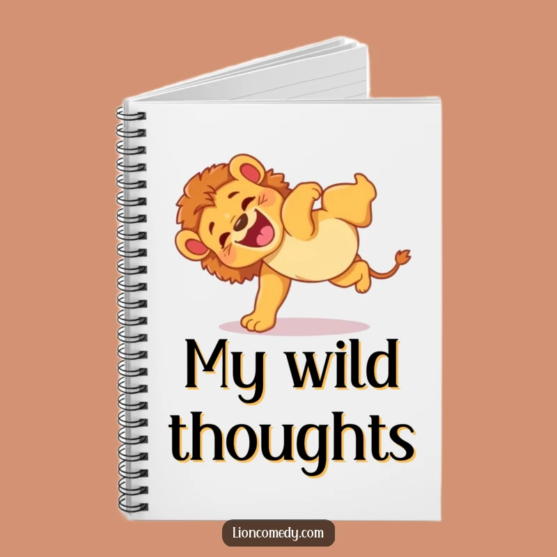 Funny Lion Cub Somersault Notebook: Jot Down Funny Ideas, A Perfect Funny Gift!