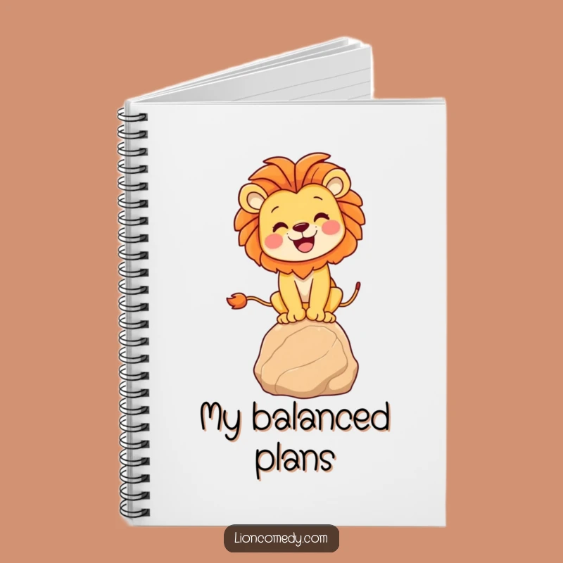 Funny Lion Balancing Notebook: Hilarious Journal for Inspired Thoughts & Bold Moves