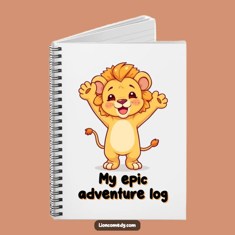 Funny Dancing Lion Cub Notebook - Jot Down Your Celebrations with Joy