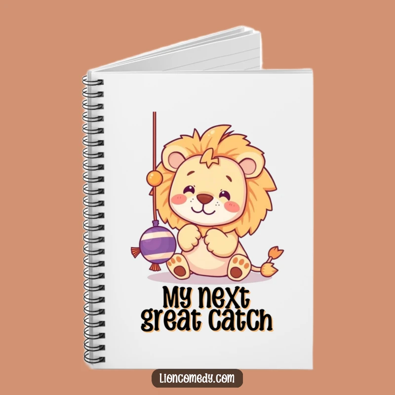 Funny Kawaii Lion Toy Notebook - Playful Kitten Journal