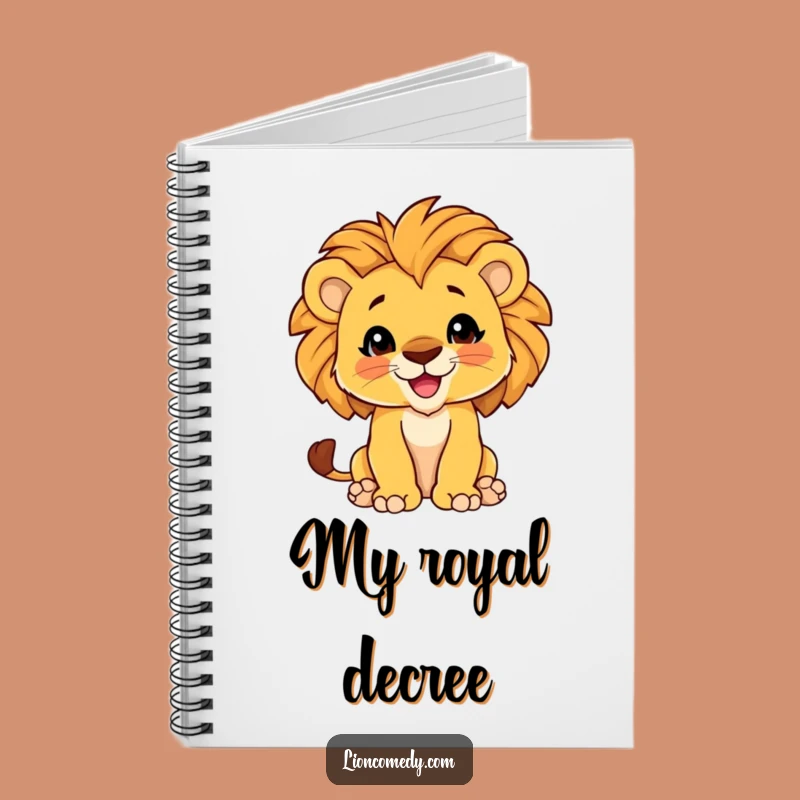 Funny Lion Cub Proud Mane Notebook - Journal for Playful Thoughts & Ideas Gift