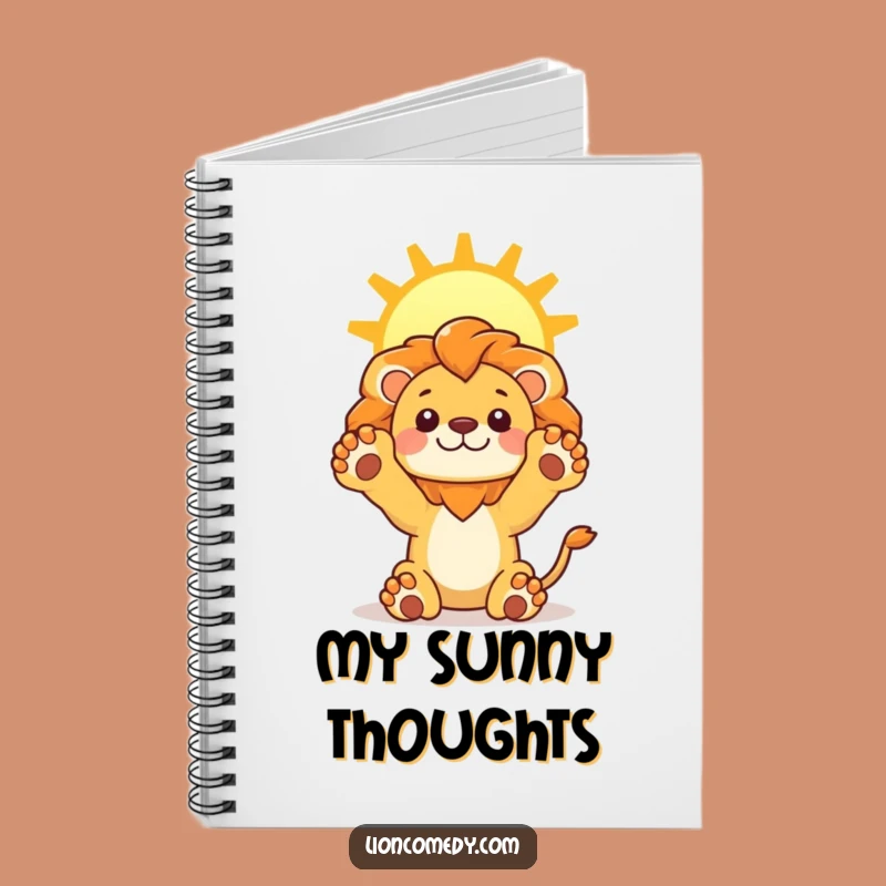 Funny Lion Sun Notebook: Kawaii Leo Journal - Creative Gift