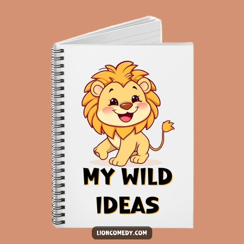 Funny Lion Grin Notebook: Kawaii Leo Journal - Creative Gift