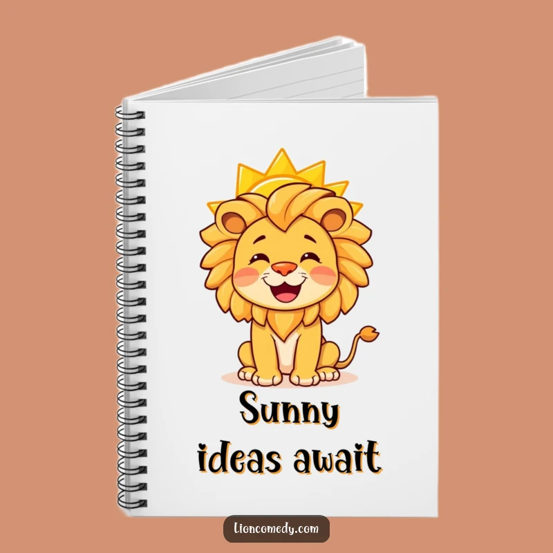 Funny Lion Notebook: Jot Down Bright Ideas with Sun Balance, Gift