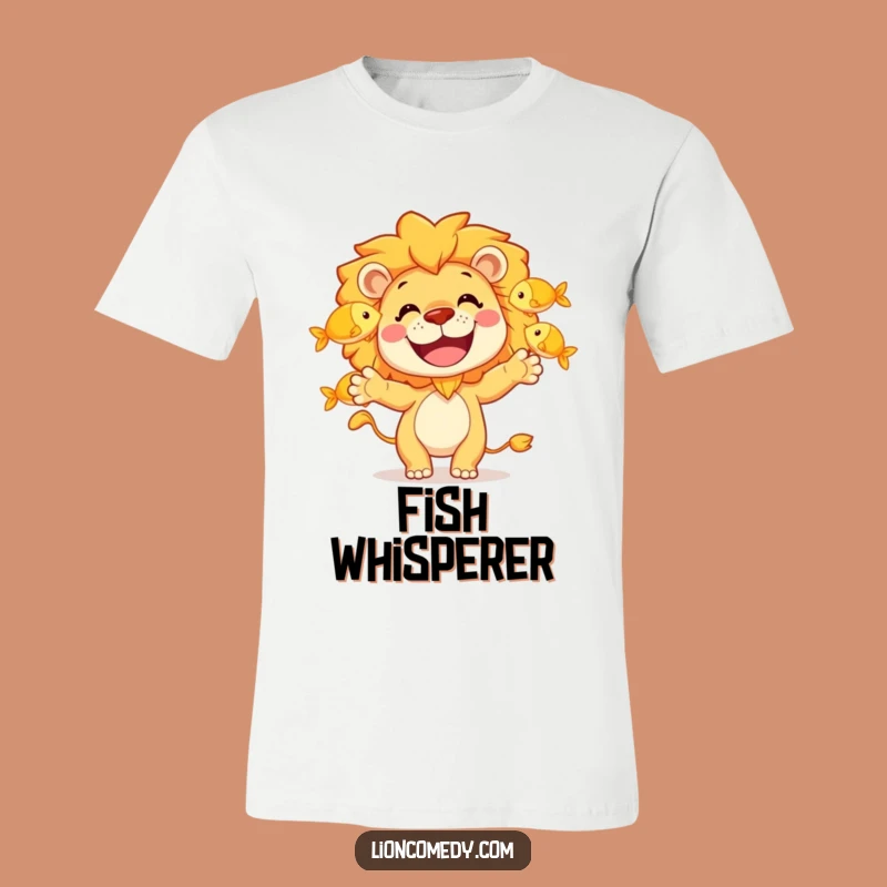 Funny Lion Juggling Fish T-Shirt: Wear Your Humor Proudly, A Great Funny Gift!