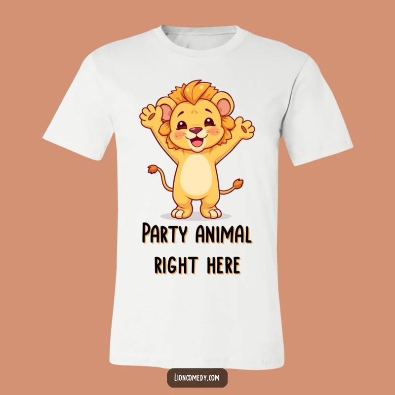 Funny Dancing Lion Cub T-Shirt - Celebrate Life with this Joyful Tee