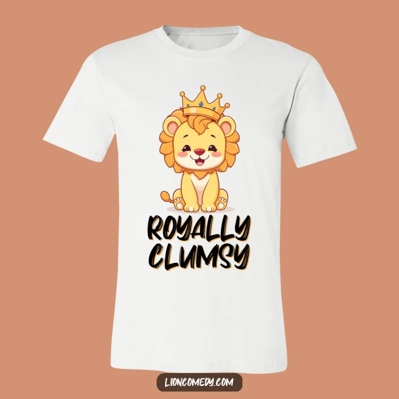 Funny Lion Cub Crown T-Shirt: Tiny King of the Jungle Fun