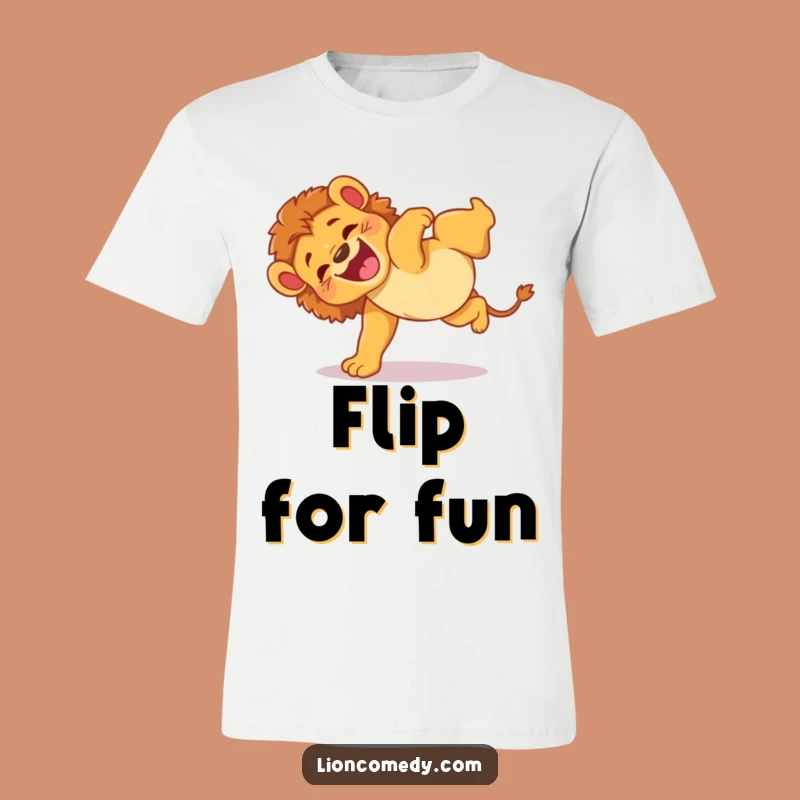Funny Lion Cub Somersault T-Shirt: Embrace the Wobble, Amazing Funny Gift!