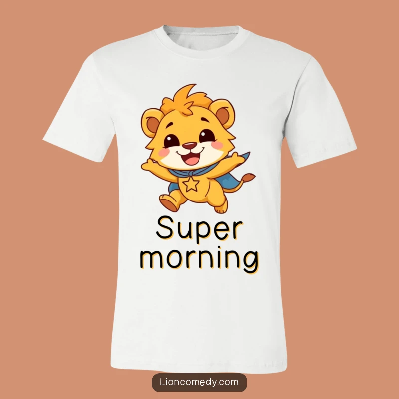 Funny Lion Cub Superhero T-Shirt: Be a Hero in Style, A Fun Funny Gift!