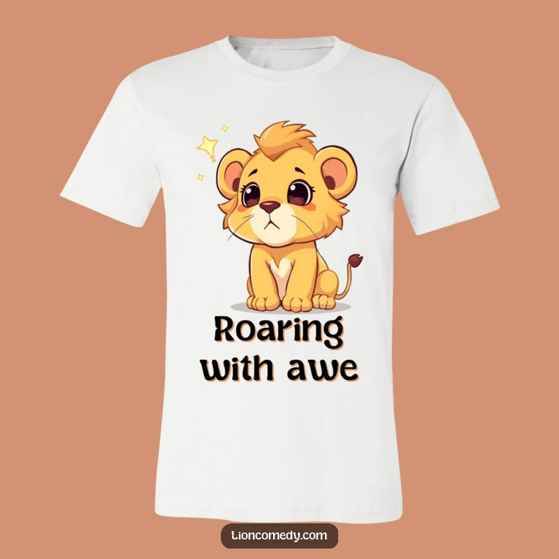 Funny Lion Cub T-Shirt: Stargazing Wonder and Adventure