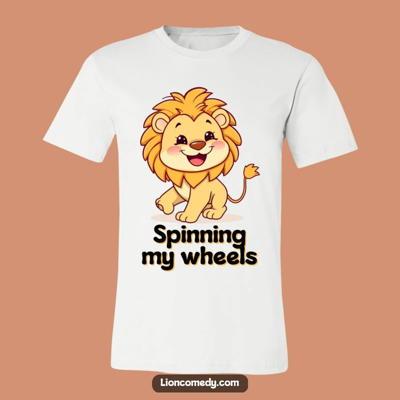 Funny Lion Tail T-Shirt: Kawaii Happy Leo Chase - Humorous Gift