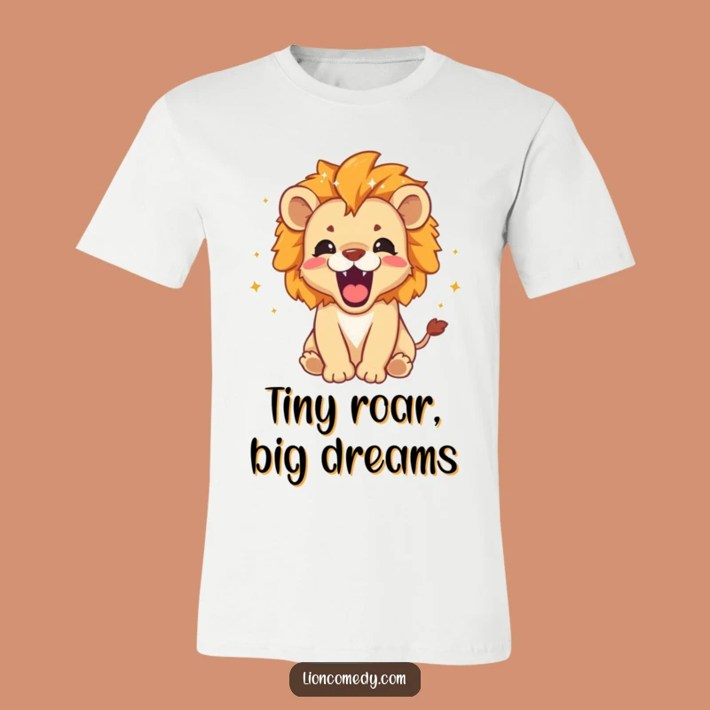 Funny Roaring Lion Cub Tee: Sparkly Mane Cub Shirt, Cute Fierce Gift