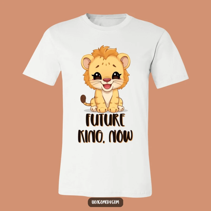 Funny Lion Cub T-Shirt: Giggling Pretender, The Wittiest Tee for a Hilarious Gift!