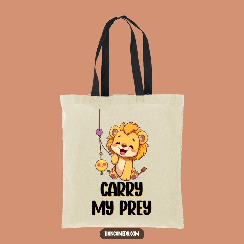 Funny Lion Cub String Toy Tote Bag: Carry Your Fun, Perfect Playful Gift