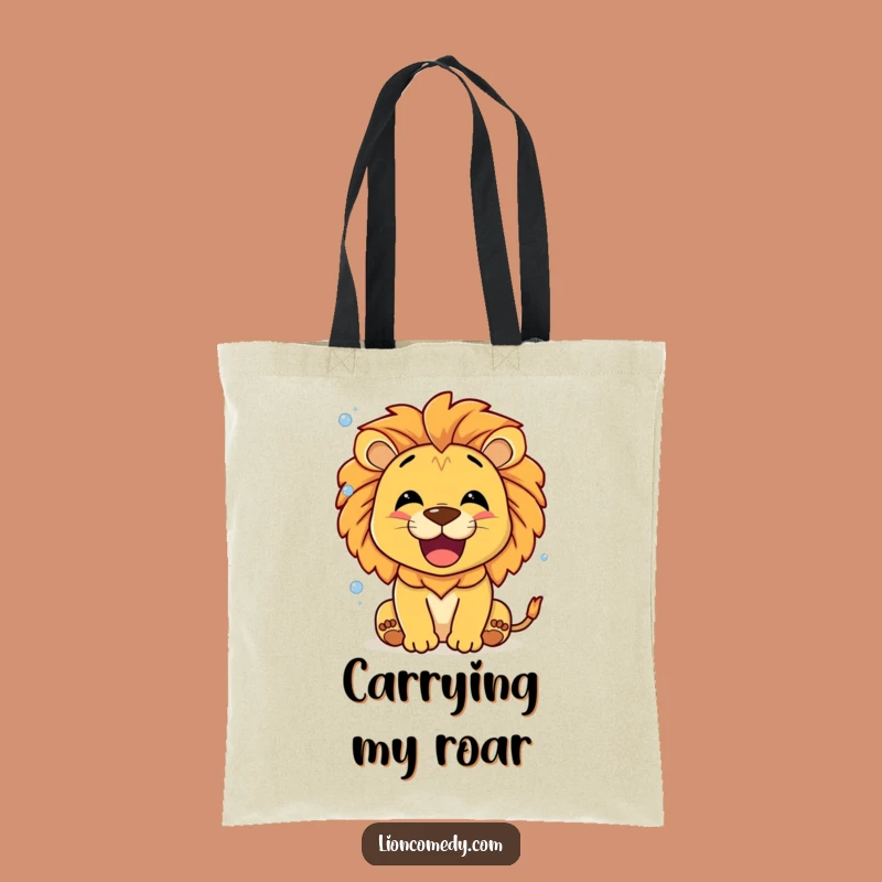 Funny Roaring Lion Bubbles Tote Bag - Carry Joy, Great Gift