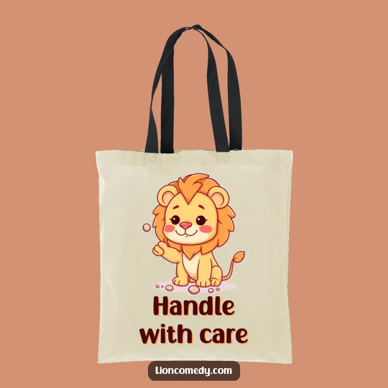Funny Kawaii Lion Juggling Tote Bag - Carry Your Curiosities Gift